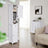 Linen Tower - Engineered Wood - White - Freestanding with Shutter Doors and Drawer