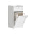 Bathroom Storage Unit - Wood - Cloud White - Features 1 Drawer and 1 Removable Laundry Hamper