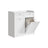 Bathroom Cabinet - Engineered Wood - Cloud White - Includes Removable Laundry Baskets and Drawers