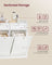 Bathroom Cabinet - Engineered Wood - Cloud White - Includes Removable Laundry Baskets and Drawers