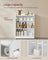 Bathroom Cabinet - Wood - Cloud White - Adjustable Shelves