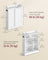 Bathroom Cabinet - Wood - Cloud White - Adjustable Shelves