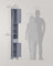 Freestanding Bathroom Cabinet - Engineered Wood - Cloud White - Slim Design with Adjustable Shelves and Drawer