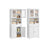 Freestanding Storage Cabinet - Engineered Wood - Cloud White - Adjustable Shelves and Drawer