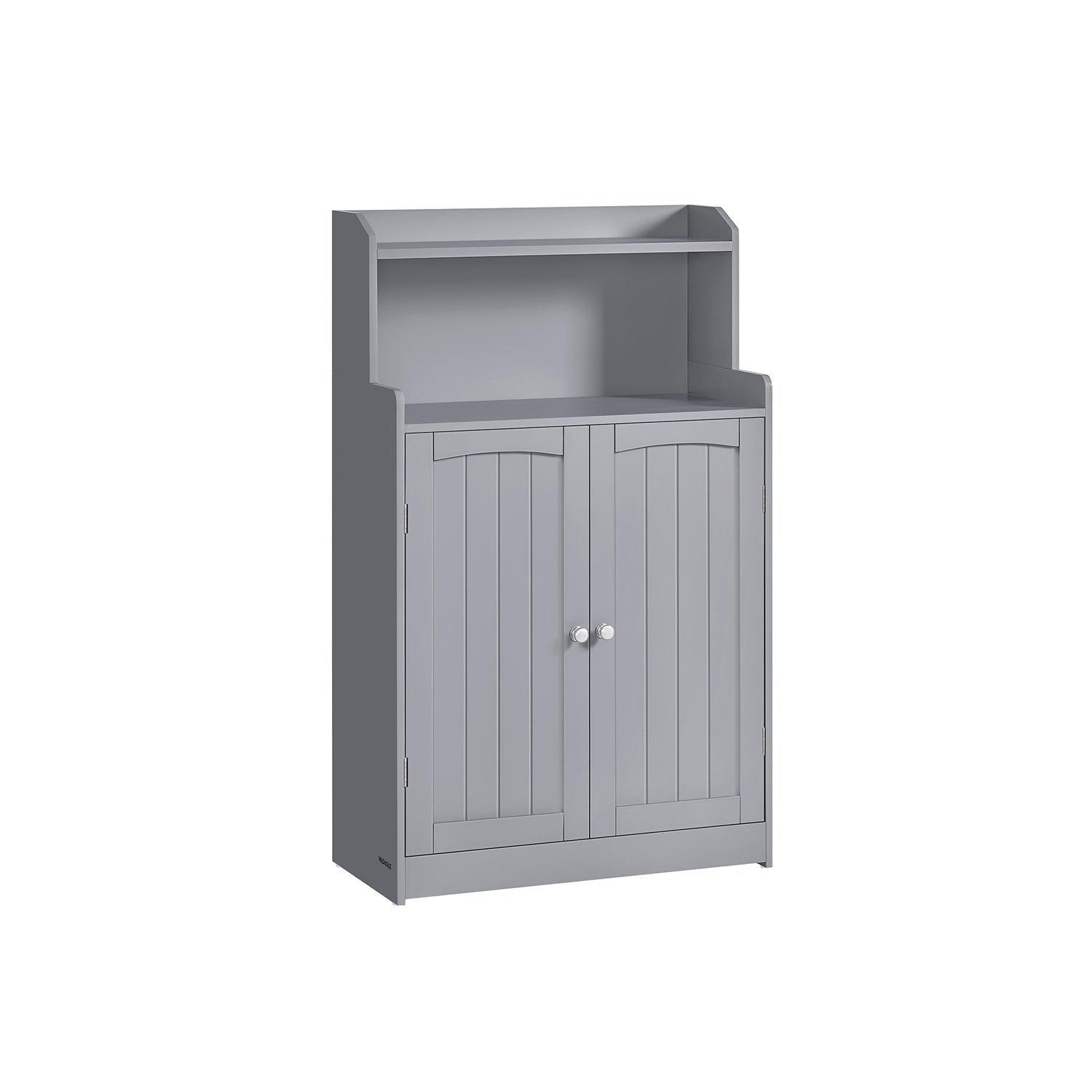 Bathroom Cabinet - Wood - Cloud White - 2-Door Design with Adjustable Shelves