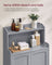 Bathroom Cabinet - Engineered Wood - Dove Grey - 2 Doors