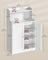 Bathroom Cabinet - Wood - Cloud White - 2-Door Design with Adjustable Shelves