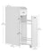Slim Bathroom Storage Unit - Wood - White - Freestanding with Slide-Out Drawers for Small Spaces