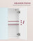 Wall Cabinet - MDF - White - 3-Door with Mirror and Adjustable Shelf