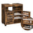 Under Sink Cabinet Rustic Brown without Pedestals - Wood - Rustic Brown