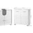 Under Sink Storage Cabinet - MDF - White - Adjustable Shelf and Two Doors