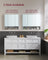Bathroom Mirror Cabinet - MDF - Dove Grey - Wall-Mounted with Adjustable Shelves