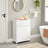 Bathroom Cabinet - Wood - White - Drawer and Adjustable Shelf