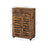 Free Standing Bathroom Storage Cabinet - Wood - Rustic Brown - Adjustable Shelf and Drawer