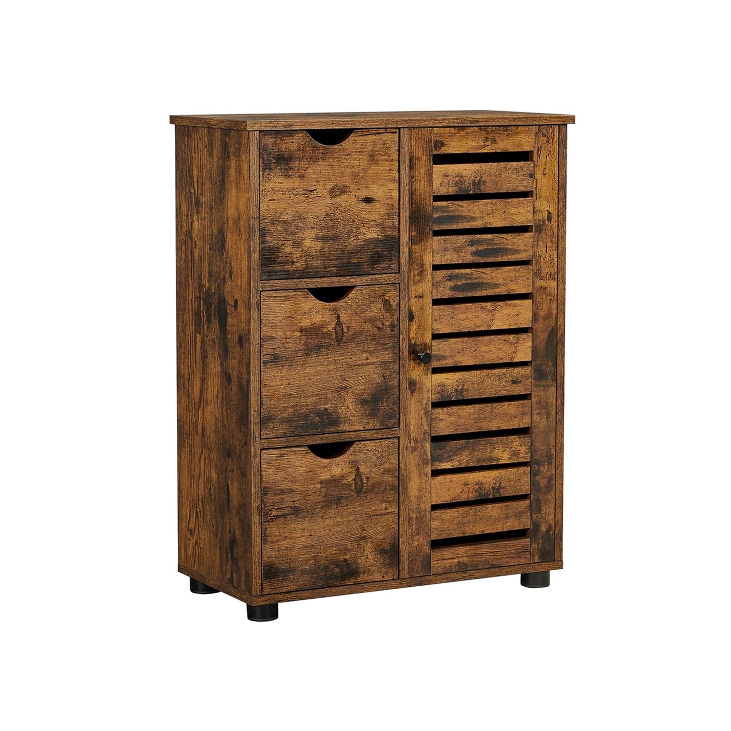 Bathroom Floor Cabinet - Rustic Brown - Wooden