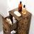 Storage Unit - MDF - Rustic Brown - Slim Design with 3 Drawers