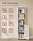Bathroom Floor Cabinet - Engineered Wood - Cloud White - 3 Open Compartments