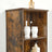 Floor Cabinet - Engineered Wood - Rustic Brown - Tall Design with Adjustable Shelves and Open Compartments