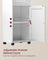 Free-Standing Bathroom Cabinet - Wood - Cloud White - Slim Design with Open Shelf and Adjustable Height Shelves