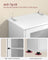 Free-Standing Bathroom Cabinet - Wood - Cloud White - Slim Design with Open Shelf and Adjustable Height Shelves