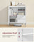 Sideboard - Wood - Modern Brown - Adjustable Shelves and Drawers
