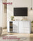 Sideboard Cabinet - Engineered Wood - Cloud White - Adjustable Shelf and Drawers