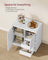 Sideboard Cabinet - Engineered Wood - Cloud White - Adjustable Shelf and Drawers