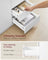Sideboard Cabinet - Engineered Wood - Cloud White - Adjustable Shelf and Drawers
