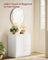 Sideboard Cabinet - Engineered Wood - Cloud White - Adjustable Shelf and Drawers