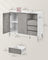 Storage Cabinet - Particle Board - Concrete Grey - Height Adjustable Shelf