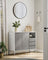 Storage Cabinet - Particle Board - Concrete Grey - Height Adjustable Shelf