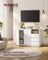 Sideboard Cabinet - Wood - Cloud White - Adjustable Shelf and 3 Drawers