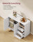 Sideboard Cabinet - Wood - Cloud White - Adjustable Shelf and 3 Drawers