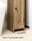 Bathroom Floor Cabinet - Engineered Wood - Honey Brown - Freestanding with Adjustable Shelves