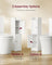 Bathroom Floor Storage Cabinet - MDF - White - with Door and Shelves