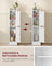 Bathroom Floor Storage Cabinet - MDF - White - with Door and Shelves