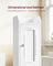 Bathroom Floor Storage Cabinet - MDF - White - with Door and Shelves