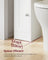 Bathroom Floor Storage Cabinet - MDF - White - with Door and Shelves