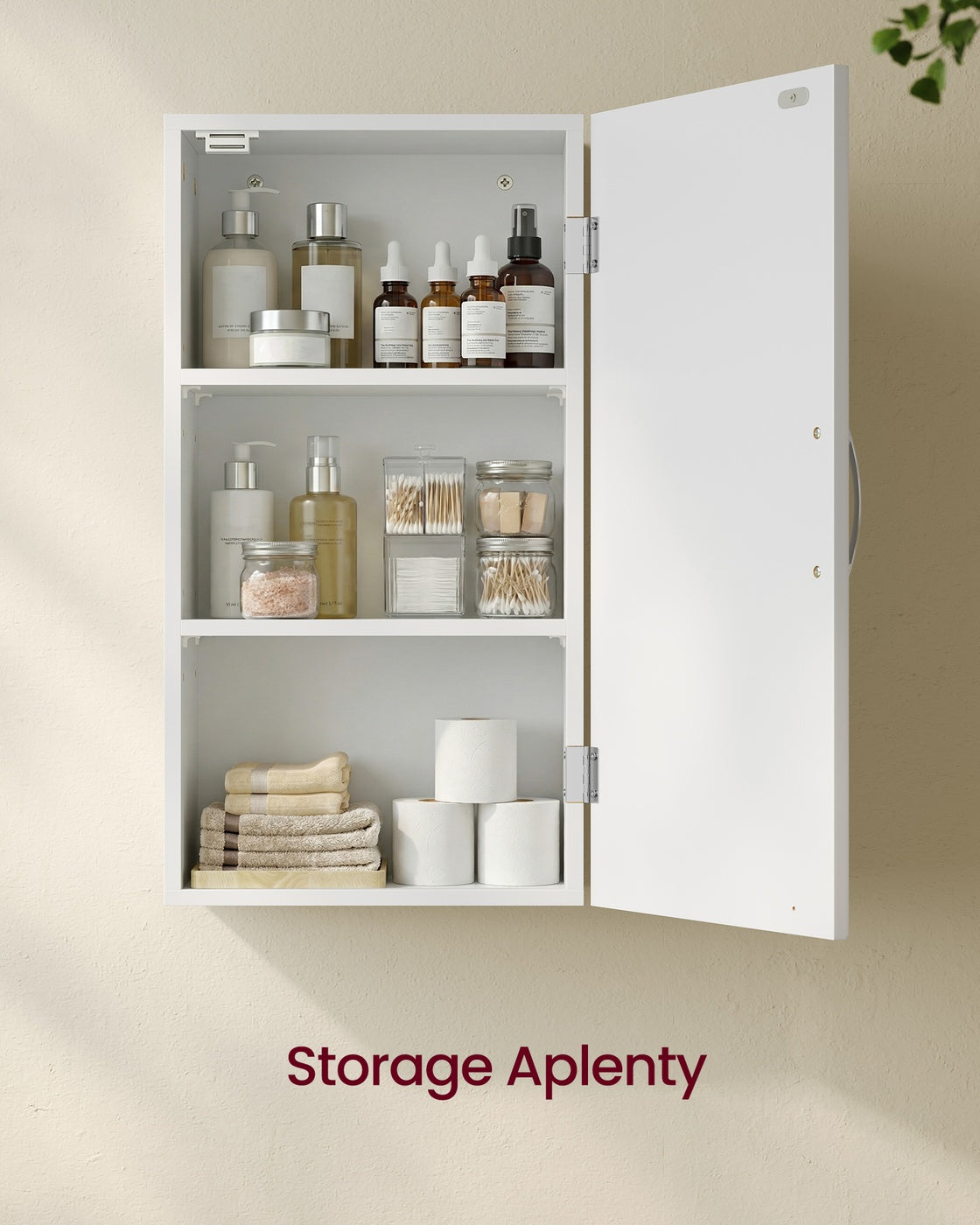 Bathroom Wall Cabinet - 30L - MDF - Wall-Mounted