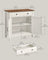Storage Sideboard - Wood - Rustic White - Adjustable Shelf and Drawer