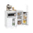 Kitchen Sideboard - 90L - Particleboard - Storage Cabinet with Adjustable Shelves