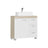 Under Sink Bathroom Cabinet - Wood - White - Featuring 3 Drawers and 2 Compartments