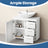 Under Sink Bathroom Storage Cabinet - 3 Drawers - Wood - Cloud White