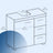 Under Sink Bathroom Storage Cabinet - 3 Drawers - Wood - Cloud White