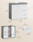 Under Sink Bathroom Cabinet - Wood - White - 3 Drawers