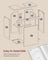 Under Sink Bathroom Cabinet - Wood - White - 3 Drawers