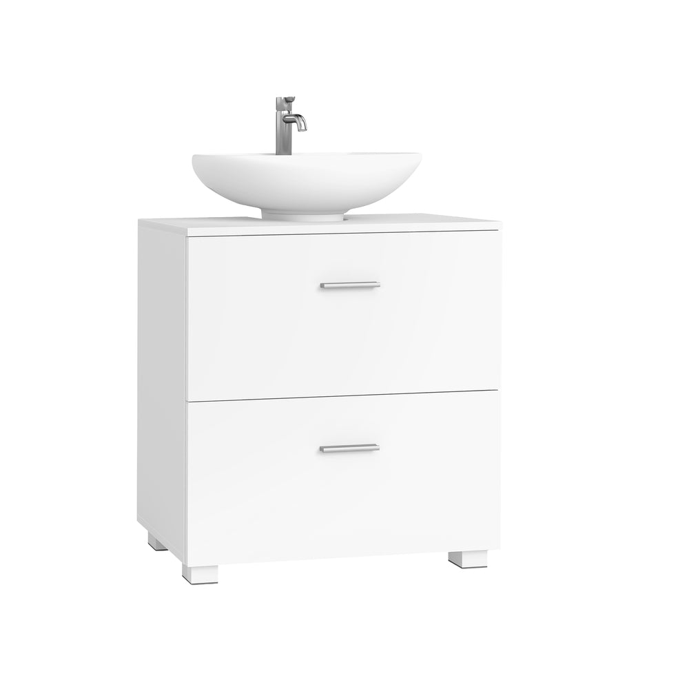 Under Sink Bathroom Cabinet - 30L - MDF - 2 Drawers
