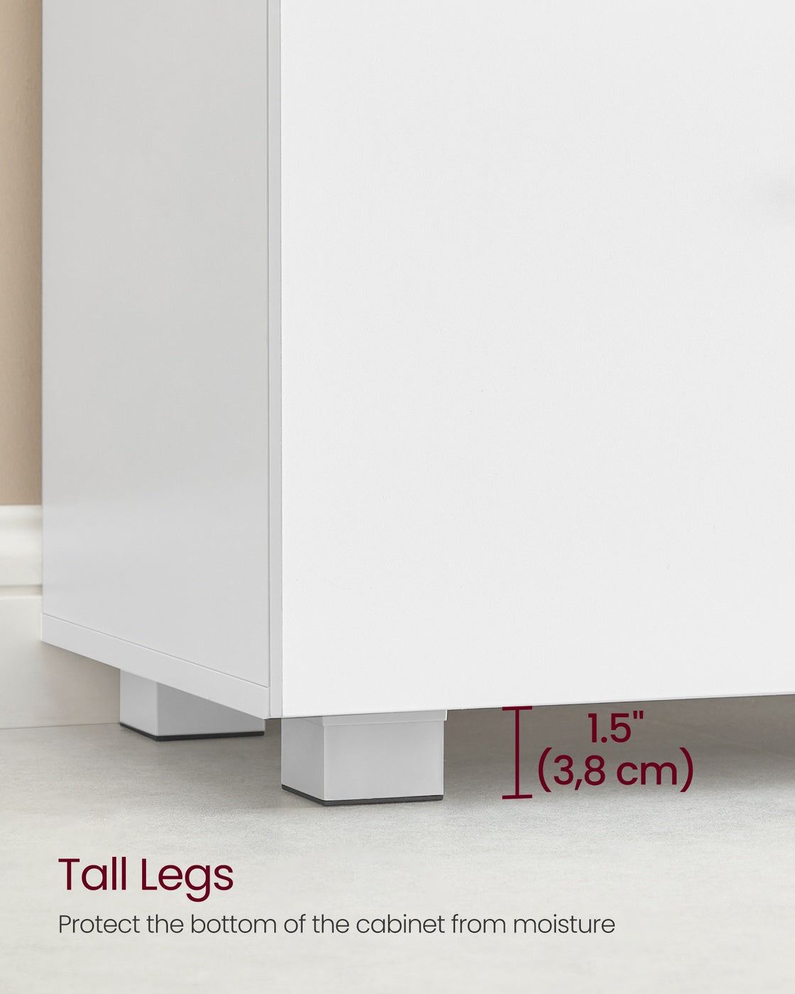 Under Sink Bathroom Cabinet - 30L - MDF - 2 Drawers