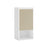 Wall-Mounted Bathroom Cabinet - MDF - Cloud White - Adjustable Door Swing Direction and Shelf