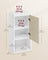 Wall-Mounted Bathroom Cabinet - MDF - Cloud White - Adjustable Door Swing Direction and Shelf